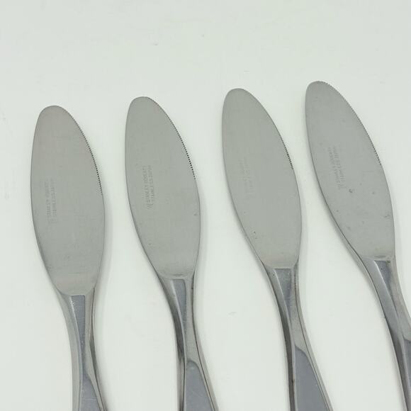 Set of 4 Knives Stanley Roberts CANEEL BAY Crown Stainless Flatware Japan - Picture 3 of 9